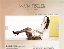 Tablet Screenshot of mariafiselier.com